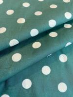 Хлопок ГОРОШКИ МОЛОЧНЫЕ на нефритовом