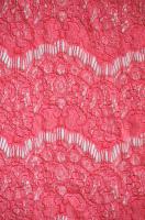 Кружевное полотно "Морской прибой" коралл ткань
