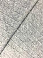 Трикотаж "Фигурная вафелька" серый