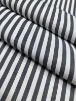 Сорочечная ткань ПОЛОСКА антрацит