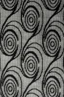 Кружевное полотно ЗАВИТКИ черный