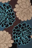 Креп плательно - костюмный Большие хризантемы 1