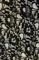 Кружевное полотно ВЕНЕЦИАНСКИЙ УЗОР черный