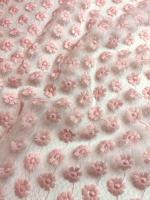 Кружевное полотно МЕЛКИЕ ЦВЕТОЧКИ персик Кружевное полотно МЕЛКИЕ ЦВЕТОЧКИ персик ткань