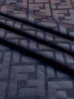 Замша однотонная ЛОГО черная