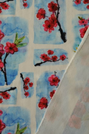 Трикотаж масло холодное Японская весна 4