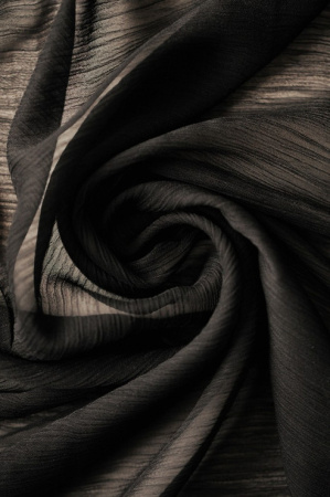 Крэш - шифон ЧЕРНЫЙ