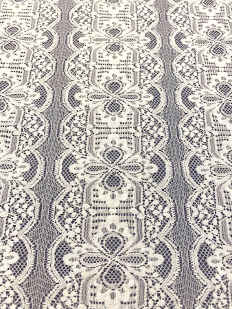 Кружевное полотно ВИНТАЖНОЕ белое ткань