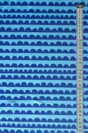 Бифлекс для купальников Синие фестончики 1