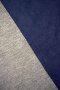 Замша ТЕМНО - СИНЯЯ основа серый трикотаж