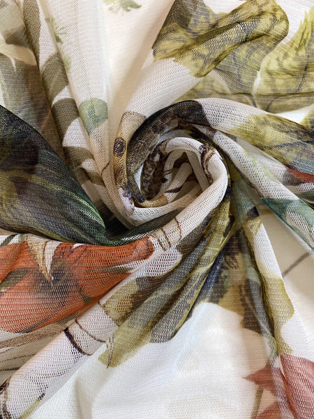 Сетка компаньон ПТИЧКИ трикотаж