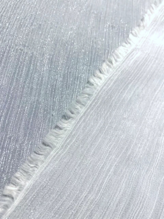 Крэш - шифон натуральный МОЛОЧНЫЙ