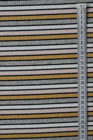 Трикотаж Полоска с люрексом 2