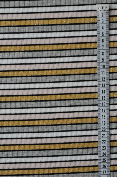 Трикотаж Полоска с люрексом 2