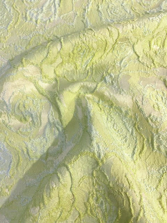 Жаккард "Объемные розы" фисташковый ткань