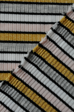 Трикотаж Полоска с люрексом 4