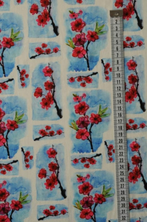 Трикотаж масло холодное Японская весна 2