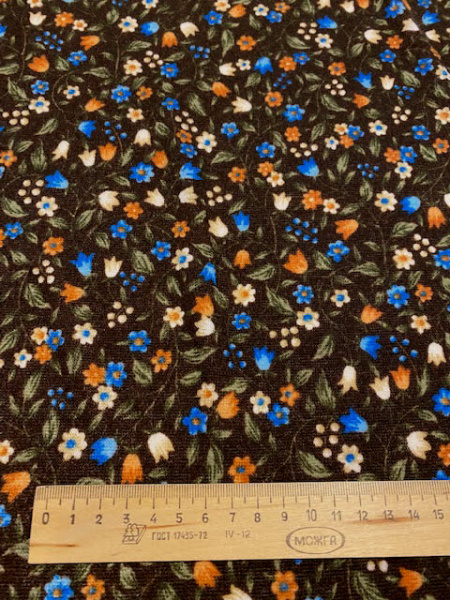 Трикотаж МЕЛКИЕ КОЛОКОЛЬЧИКИ полотно