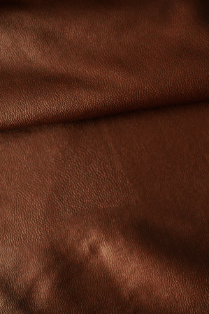 Искусственная КОЖА на тонкой вискозной основе Коричневая
