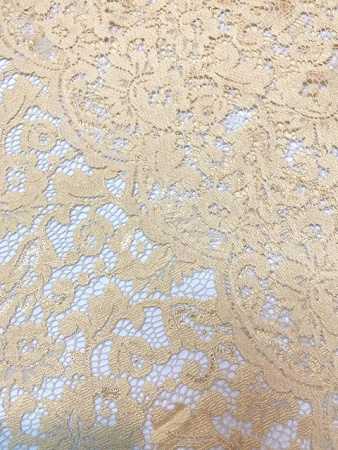 Кружевное полотно "Сильва" персик ткань