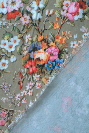 Креп стрейч Весенний мильфлер4