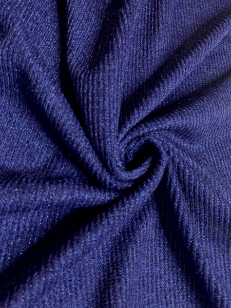Трикотаж с люрексом НОЧНОЙ СИНИЙ трикотажная ткань