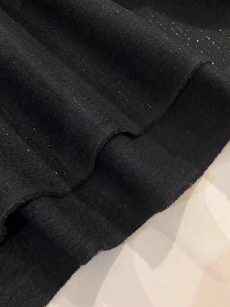 Креп С ЛЮРЕКСОМ черный