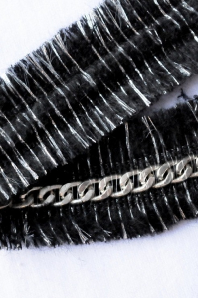 ТД-0029 Тесьма с цепочкой и с нитями серебристого люрекса 2