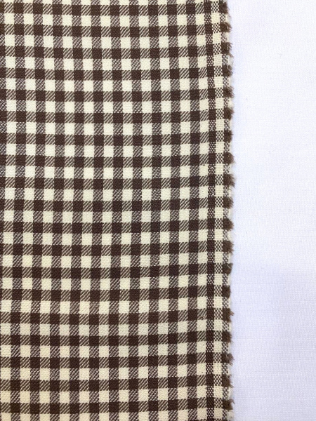 Шерсть костюмная КЛЕТОЧКА шоколадная ткани