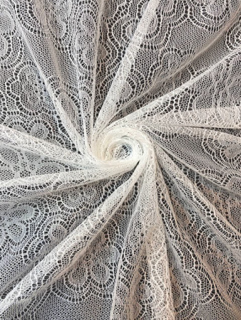 Гипюр с узором "Цветочки" ткань