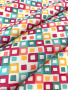 Креп плательно - блузочный РАЗНОЦВЕТНЫЕ КУБИКИ