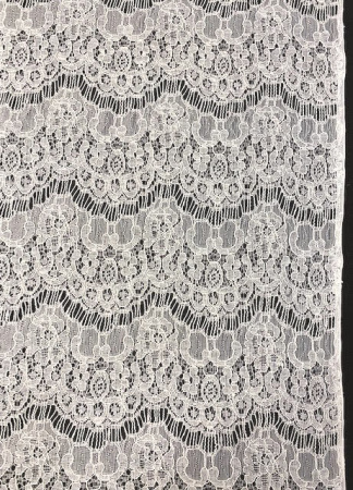Кружевное полотно "Морской прибой"  молочный ткань