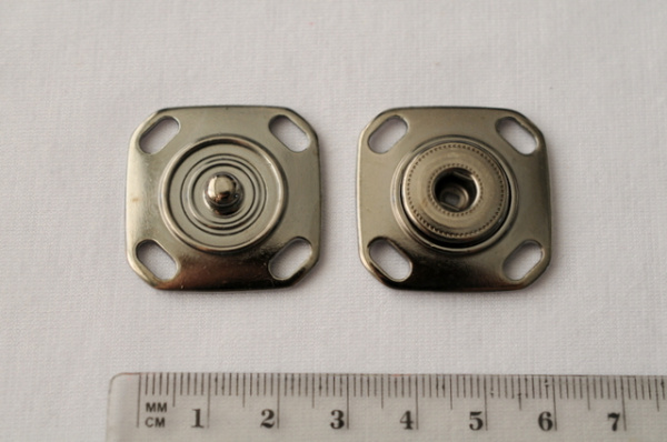 Украшение Декоративное УД-0021 Кнопка большая темное серебро 2