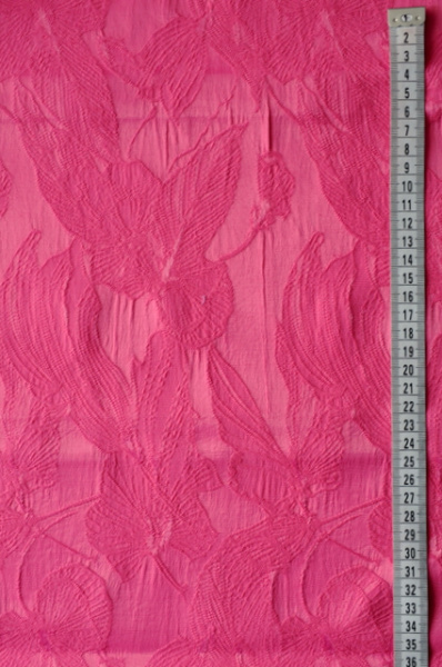 Жаккард плательно - костюмный Цветы цвет яркий пион 2 Жаккард плательно - костюмный Цветы цвет яркий пион 2