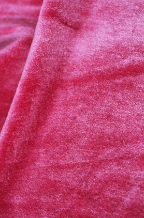 Велюр, цвет малиновый 1