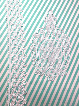 НОВИНКА! Ткань сорочечная ПОЛОСКА мята