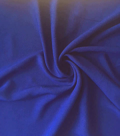Штапель однотонный ЯРКИЙ СИНИЙ