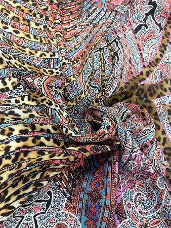 Шелк натуральный ЭТНО фуксия