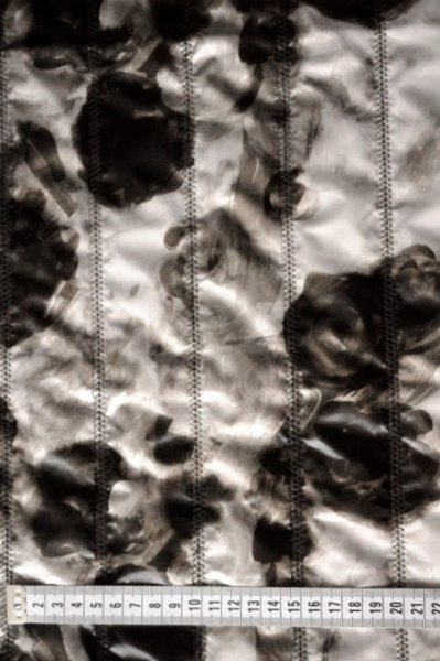 Курточная ткань стежка ДЫМЧАТЫЕ РОЗЫ 3