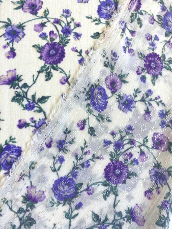 Вискоза ЦВЕТЫ ПРОВАНСА сирень