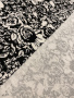 Трикотаж (милано) РОЗЫ ЧЕРНО-БЕЛЫЕ полотно
