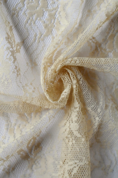 Кружевное полотно Цветочный прибой припыленый беж 3 Кружевное полотно Цветочный прибой припыленый беж 3