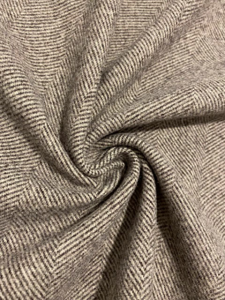 Джерси ТВИД В ЕЛОЧКУ коричневый. полотно