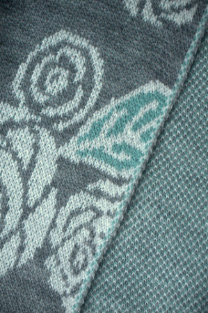 Трикотаж вязанный Зимние розый Серый 4