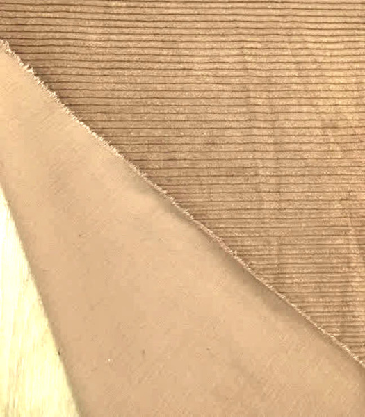 Вельвет однотонный "Ириска молочная" ткани