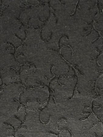 Лоден "Черный" с вышивкой ткани