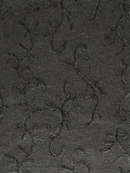 Лоден "Черный" с вышивкой ткани