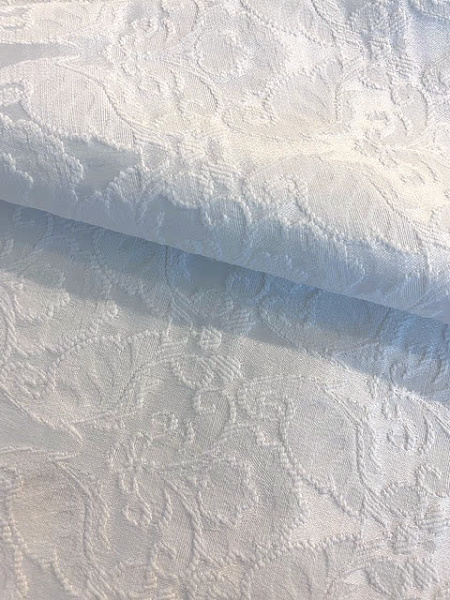 Жаккард "Праздничный" белый Жаккард "Праздничный" белый ткань