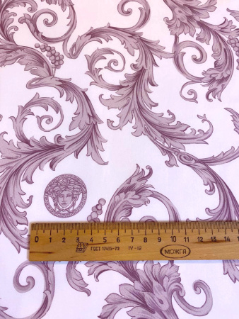 Курточная ткань ЗАВИТКИ Пыльная роза
