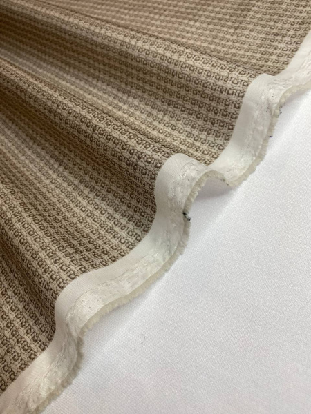 Курточная ткань ВЯЗАНКА беж